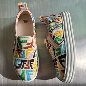 Fendi Multicolor Logo Sneakers